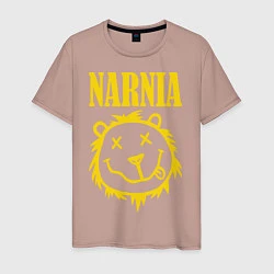 Футболка хлопковая мужская Narnia, цвет: пыльно-розовый