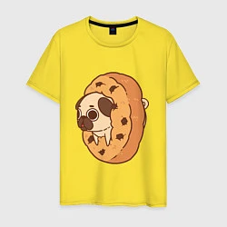 Мужская футболка Мопс-печенька