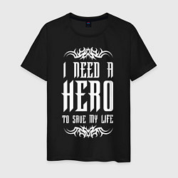 Мужская футболка Skillet: I need a Hero