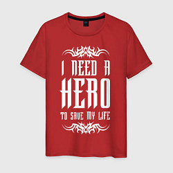 Мужская футболка Skillet: I need a Hero