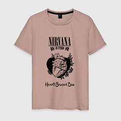 Мужская футболка Nirvana in utero сердце