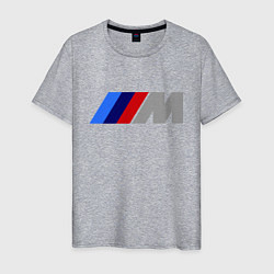Футболка хлопковая мужская BMW M, цвет: меланж