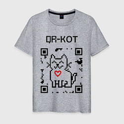 Мужская футболка QR-code-kote