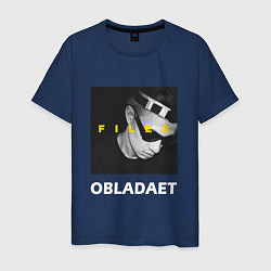 Футболка хлопковая мужская Obladaet Files, цвет: тёмно-синий