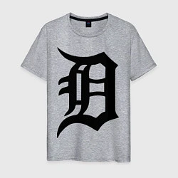 Футболка хлопковая мужская Detroit Tigers, цвет: меланж