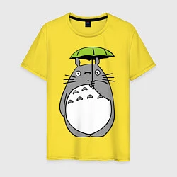 Мужская футболка Totoro с зонтом