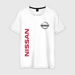 Футболка хлопковая мужская Nissan Style, цвет: белый