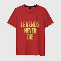 Мужская футболка Legends Never Die: Gold