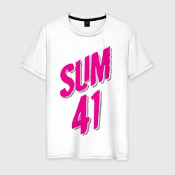 Мужская футболка Sum 41: Pink style