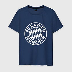Футболка хлопковая мужская FC Bayern Munchen, цвет: тёмно-синий