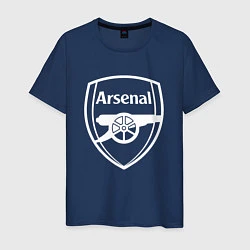 Футболка хлопковая мужская FC Arsenal, цвет: тёмно-синий