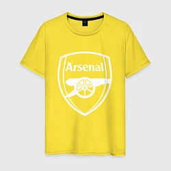 Футболка хлопковая мужская FC Arsenal, цвет: желтый