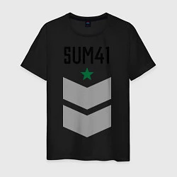 Футболка хлопковая мужская Sum-41: Star, цвет: черный