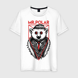 Футболка хлопковая мужская Mr Polar, цвет: белый