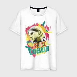 Мужская футболка Kurt Cobain Paints