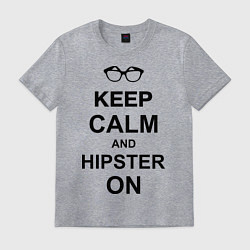 Мужская футболка Keep Calm & Hipster on