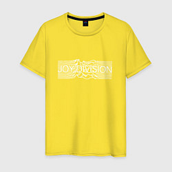 Футболка хлопковая мужская Joy Division, цвет: желтый