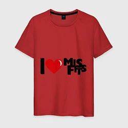 Мужская футболка I love Misfits