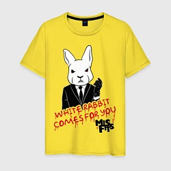 Мужская футболка Misfits: White rabbit