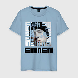 Футболка хлопковая мужская Eminem labyrinth цвета мягкое небо — фото 1
