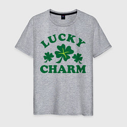 Мужская футболка Lucky charm - клевер