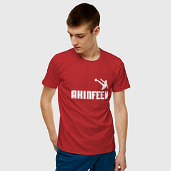 Футболка хлопковая мужская Akinfeev Style, цвет: красный — фото 2