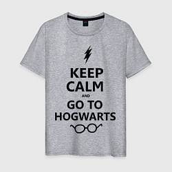 Мужская футболка Keep Calm & Go To Hogwarts