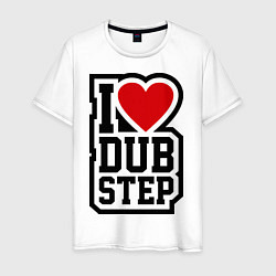 Мужская футболка I love DubStep