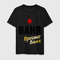 Мужская футболка Ваня, просто Ваня