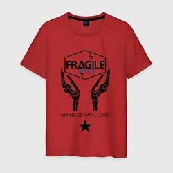 Футболка хлопковая мужская Fragile Express, цвет: красный