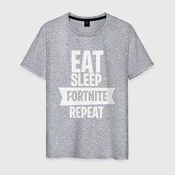 Мужская футболка Eat Sleep Fortnite Repeat