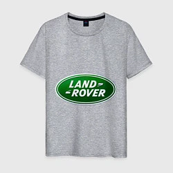 Футболка хлопковая мужская Logo Land Rover, цвет: меланж