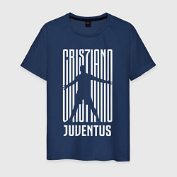 Футболка хлопковая мужская Cris7iano Juventus, цвет: тёмно-синий