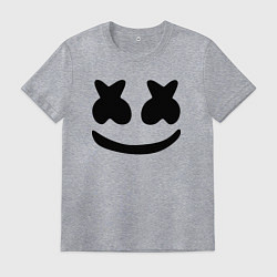 Футболка хлопковая мужская Marshmello, цвет: меланж