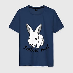 Мужская футболка Rabbit: follow me