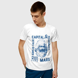 Футболка хлопковая мужская Marx: Capital цвета белый — фото 2