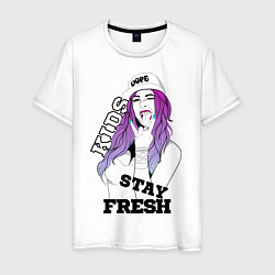 Мужская футболка Kids stay fresh