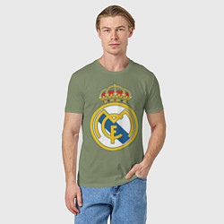 Футболка хлопковая мужская Real Madrid FC, цвет: авокадо — фото 2
