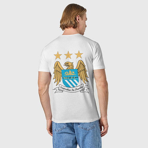 Мужская футболка Manchester City FC / Белый – фото 4