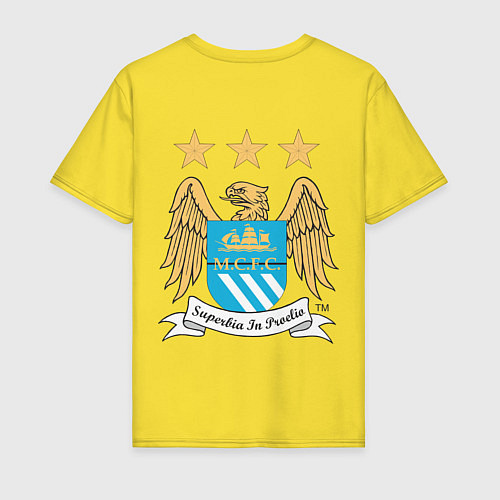 Мужская футболка Manchester City FC / Желтый – фото 2