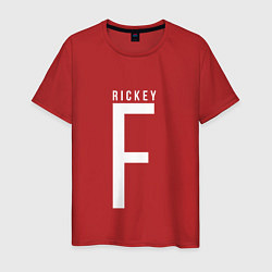 Футболка хлопковая мужская Rickey F, цвет: красный