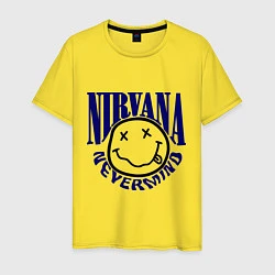 Футболка хлопковая мужская Nevermind Nirvana, цвет: желтый