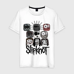 Мужская футболка Slipknot Masks