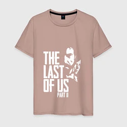 Футболка хлопковая мужская The last of us: Part II, цвет: пыльно-розовый