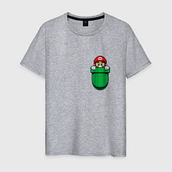 Мужская футболка Марио в кармане