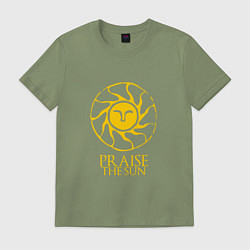 Футболка хлопковая мужская Praise The Sun, цвет: авокадо