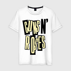 Мужская футболка Guns n Roses: cream