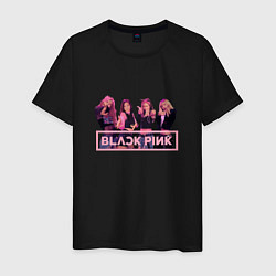 Мужская футболка Black Pink Band