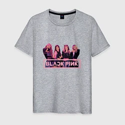 Мужская футболка Black Pink Band