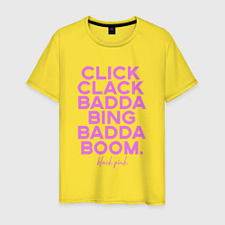 Мужская футболка Click Clack Black Pink